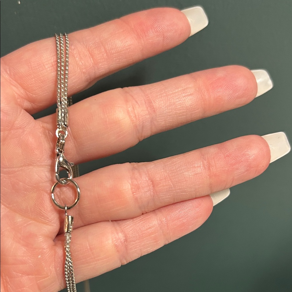Silver Smooth Rope Necklace - Picture 6 of 6